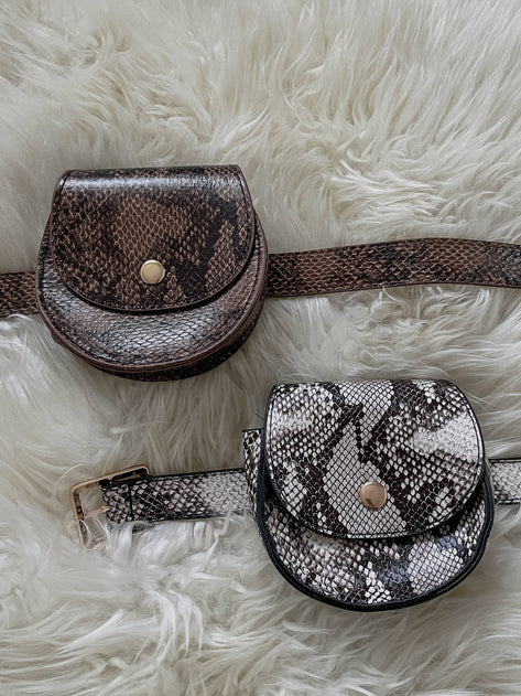 Nezetta Snakeskin Belt Mini Bag 