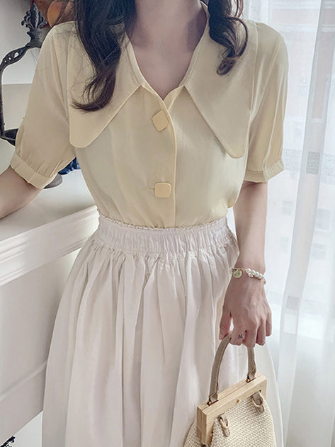 camille puff blouse