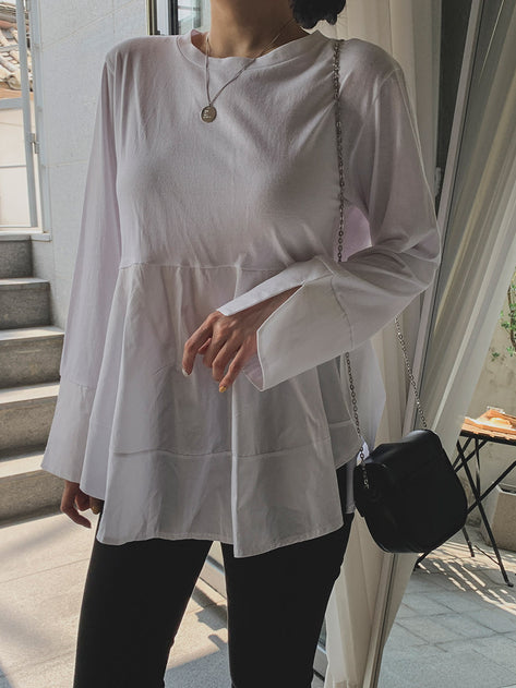 commers cuff frill shirt blouse 
