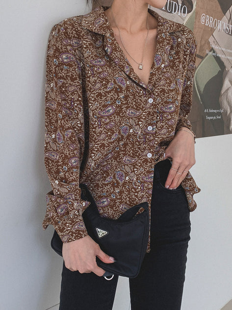 Irene paisley blouse 