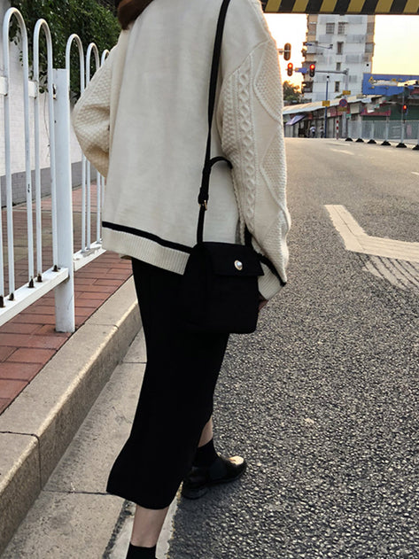 cream color cable knit cardigan 