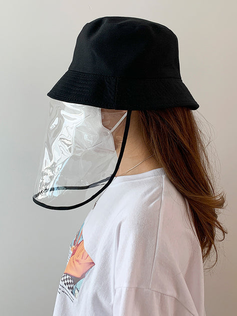 투명 PVC 안면 보호 방역 모자 
