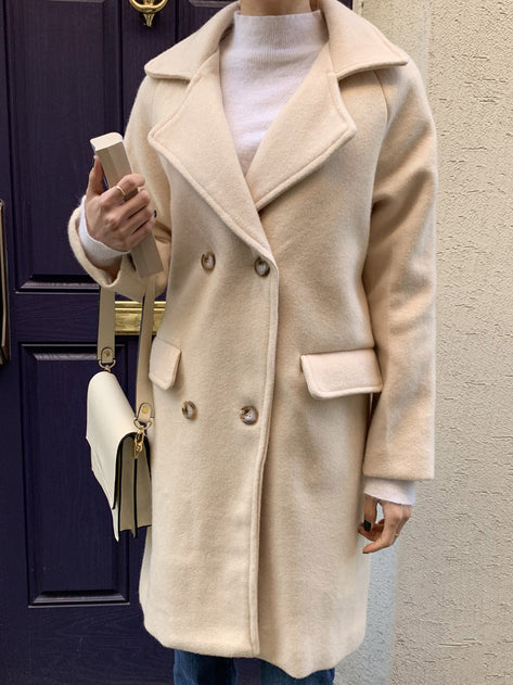 Run You Back Point Double Wool Coat