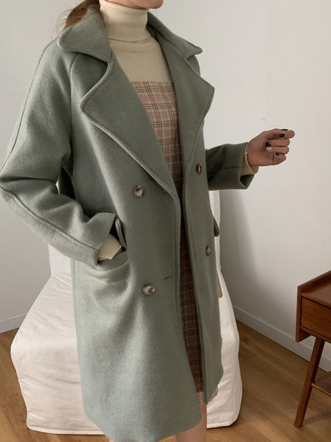 Run You Back Point Double Wool Coat