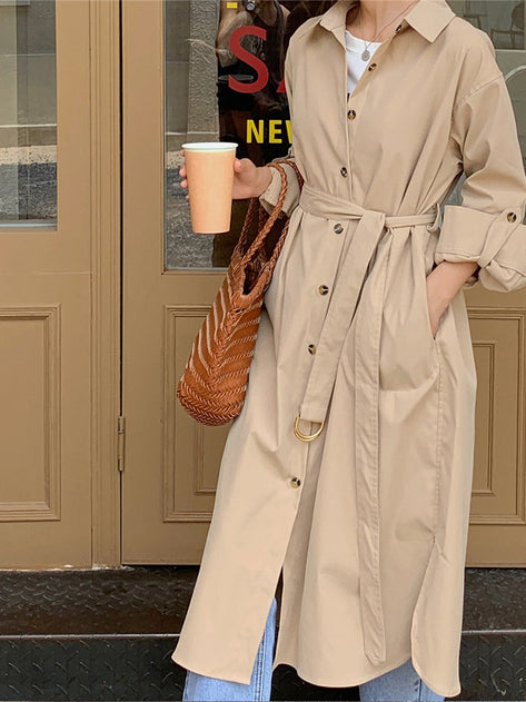 Lend-A-Two-Way Single Trench Coat 