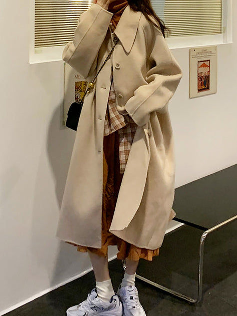 Rui Bubik Collar Long Wool Coat 