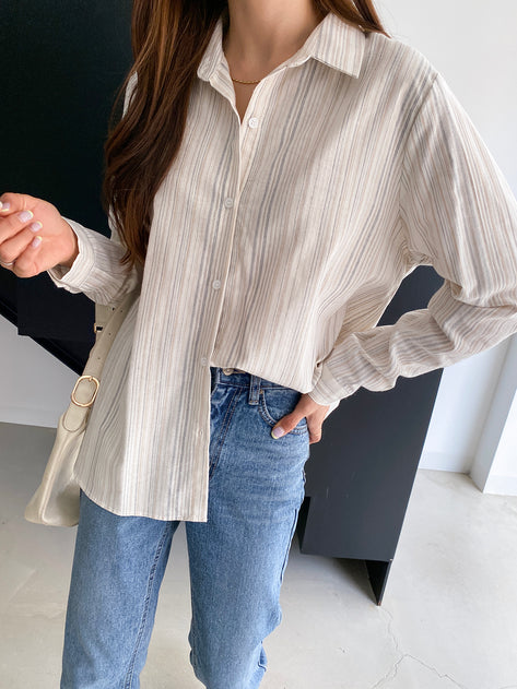Refahu Stripe Long Sleeve Shirt 