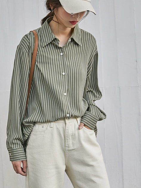 Olive ST silky shirt