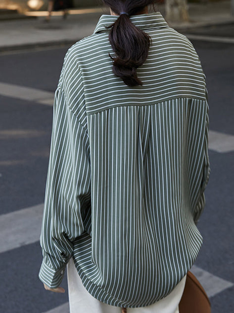 Olive ST silky shirt