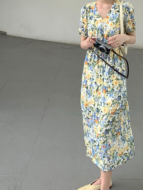 Warner Camslit Flower Dress 