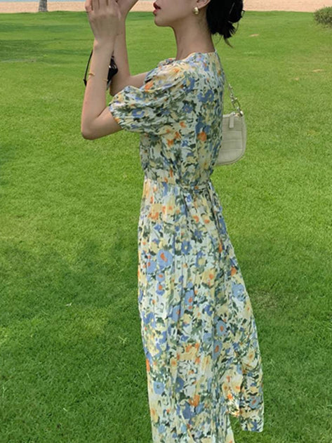 Warner Camslit Flower Dress 