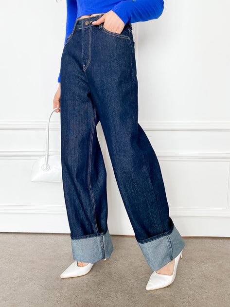 Fukira Fabric Wide Long Pants