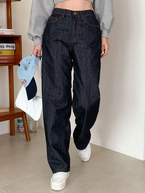 Donuban brushed fabric wide long pants