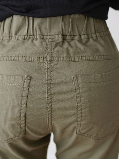 PT4453K01-Miline Pocket Straight Banding Pants