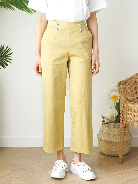 PT4622K02-The Eight Wide Banding Pants 