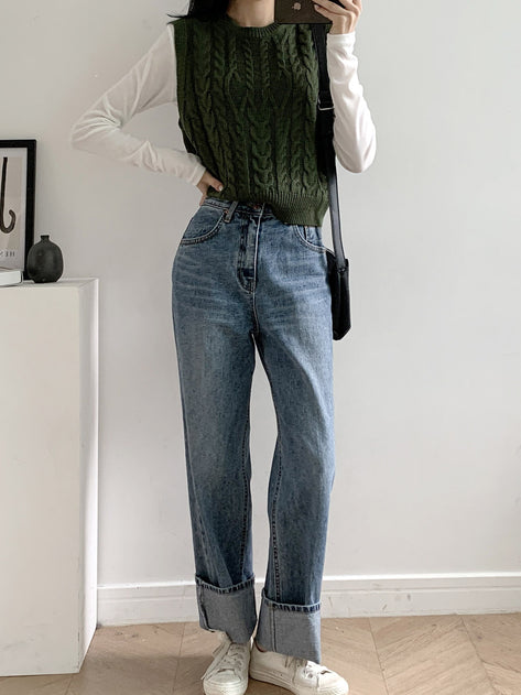 Modinen basic straight jeans 