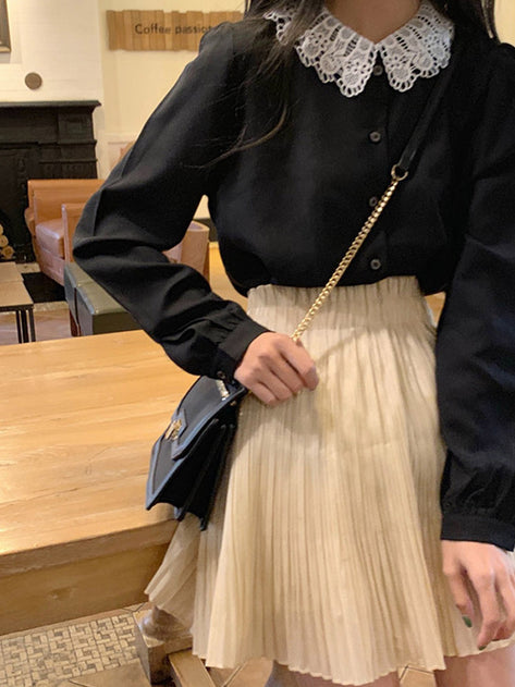 Solji Shining Pleated Skirt