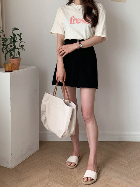 Faston cotton mini skirt 
