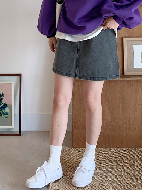 Sri ten cotton mini skirt