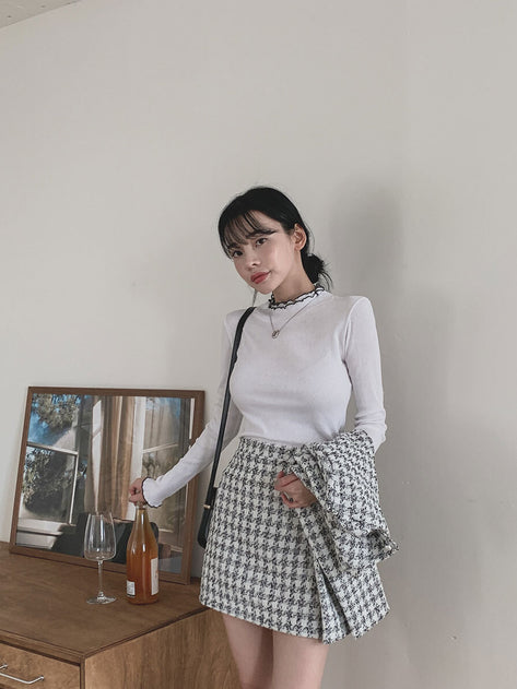 Shaio Tweed Miniskirt 