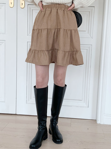 Lurosse Tiade Banding Mini Skirt